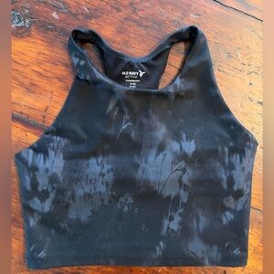 Old Navy Active Black Crop Tank Top